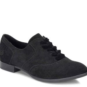 NIB BORN EDEN OXFORD BLACK SUEDE Size US 8 euro 39